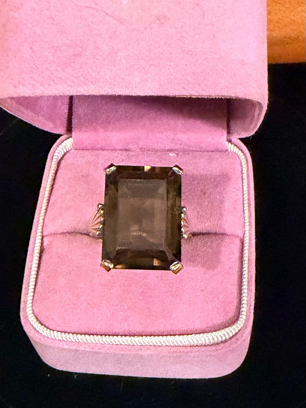 Smoky Topaz  Statement Ring - 925